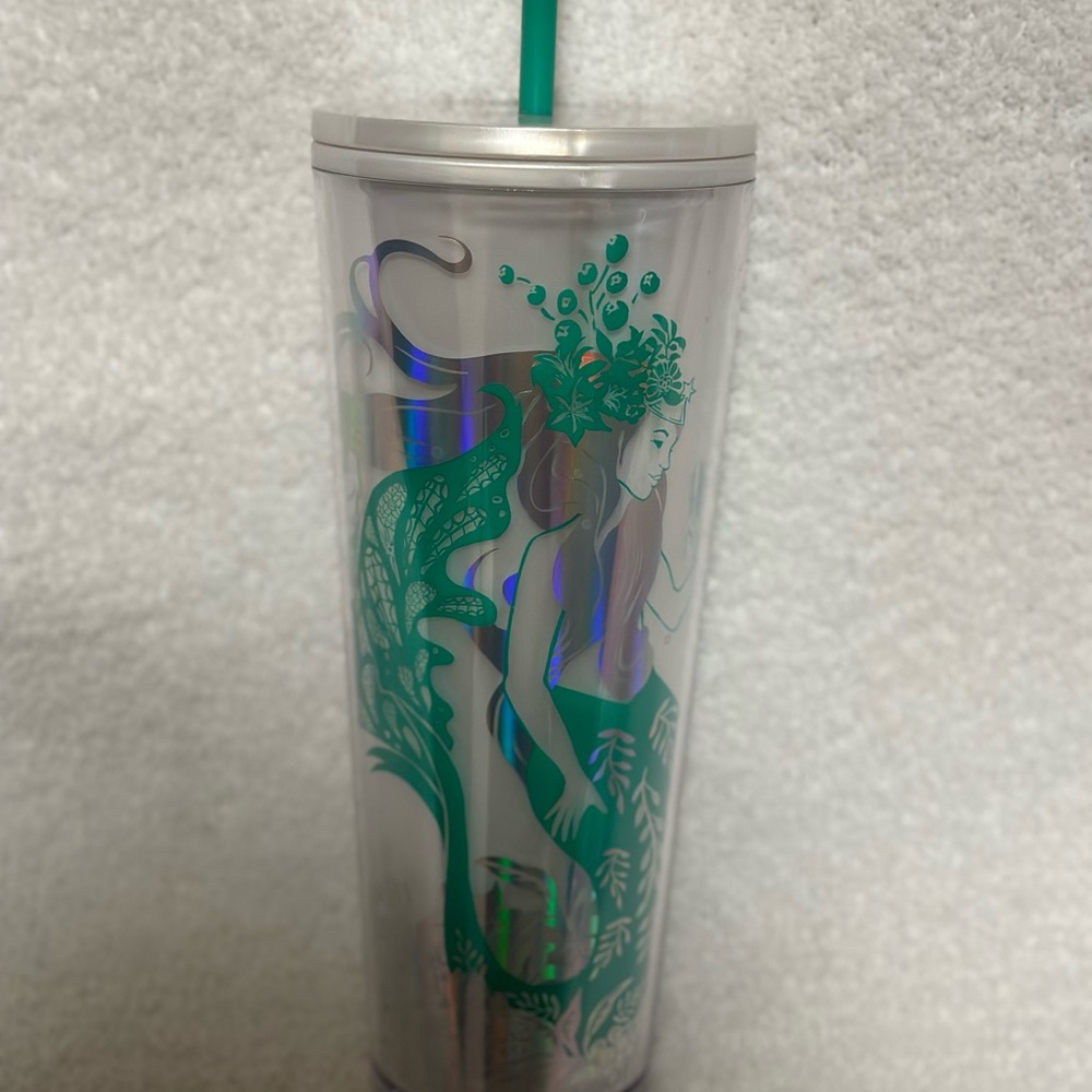 Starbucks Mermaid Tumbler with Straw